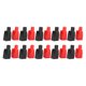 thumbnail image 3 of Juego de 10 cubiertas flexibles para terminales de batería, funda protectora de goma para coche, estilo poste superior, rojo y negro, 3 of 8