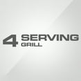 thumbnail image 4 of George Foreman 4-Serving Removable Plate Grill and Panini Press, Black, GRP1060B, 4 of 21