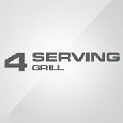 George Foreman 4-Serving Removable Plate Grill and Panini Press, Black, GRP1060B
