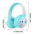 thumbnail image 4 of Auriculares inalámbricos Bluetooth retráctiles, deportivos, supraaurales, larga duración de la batería, azul, 4 of 6