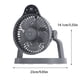 thumbnail image 3 of Xihbxyly Ventilador de Camping para Exteriores, Batería Recargable de 10000 Mah, Control Remoto y Luces Led, 4 Velocidades, Silencioso y Potente, Diseño Portátil, Perfecto para Picnics, Senderismo y, 3 of 7