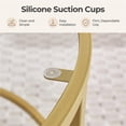 thumbnail image 5 of Alden Design 18"H Modern Round Glass-Top Coffee Table for Living Room, Gold, 5 of 10