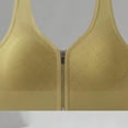 thumbnail image 3 of Women Zip Front Sports Bras, Wireless Push up Back Support Bras, Workout Thick Strap Casual Tops, 3 of 5