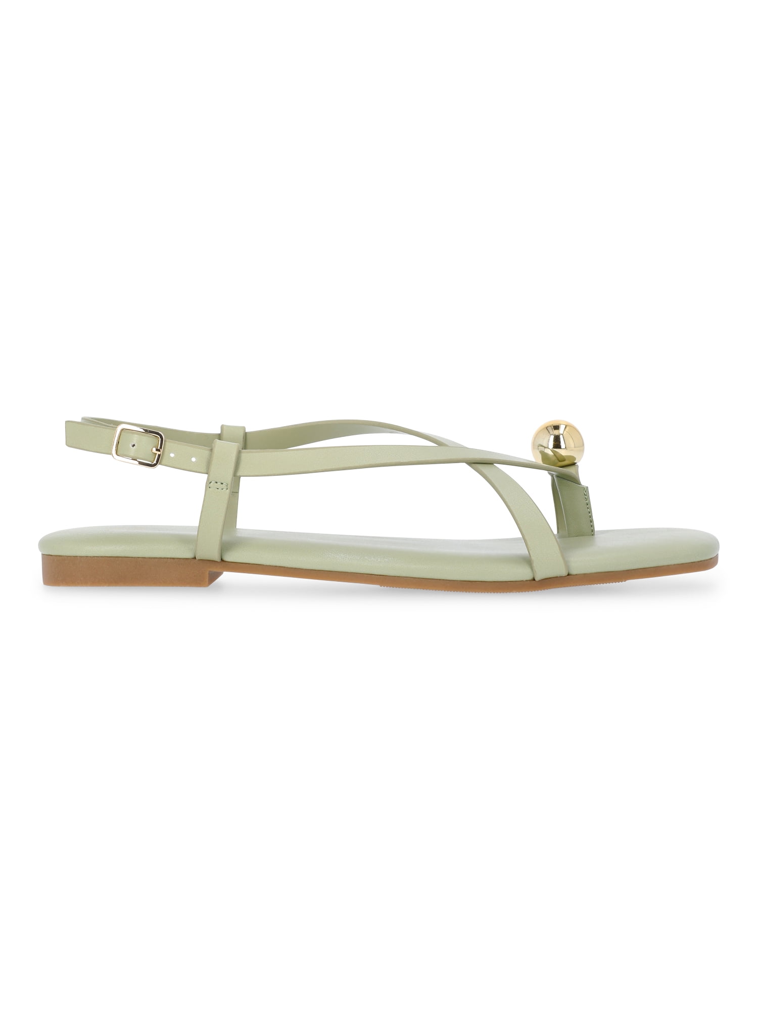 Time and Tru Women's Embellished Toe Ring Sandals