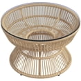 thumbnail image 1 of Outsunny Rattan Outdoor Coffee Table, Patio End Table, Nature Wood, 1 of 10