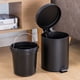 thumbnail image 2 of Contenedor de basura con pedal de metal redondo Baoblaze 1.8 galones Negro, 2 of 8