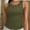 Green, variant on Crew Neck Tank Tops for Women Stretch Camisole Shirts