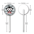 thumbnail image 6 of Eveokoki Home Halloween Yard Stake, 9.2x9.2 Inch Come In We've Been Dying To Meet You Aluminum Sign With Stake, Outdoor Decoration Garden Lawn Driveway Yard Sign for Halloween, 6 of 6