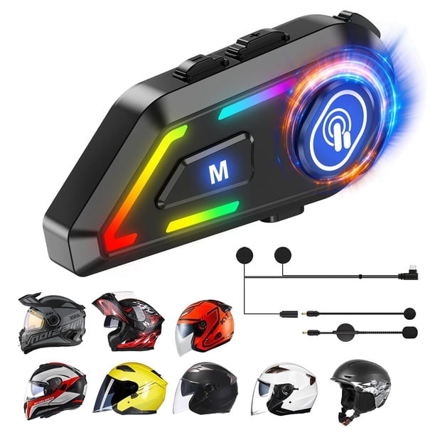 Casco de moto TOUCH TWO C5 Bluetooth con altavoces y micrófono
