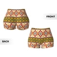 thumbnail image 5 of Picia Aztec Printed Workout Shorts for Women Seamless Scrunch Butt Lifting High Waisted Yoga Gym Booty Running Moisture-wicking Short Pants-Large, 5 of 9