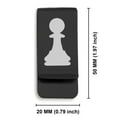 thumbnail image 2 of Stainless Steel Pawn Chess Piece Classic Slim Money Clip Credit Card Holder, 2 of 2