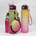 thumbnail image 1 of Cubierta De La Botella De Agua Funda antideslizante para botella de agua de 1000 ML Funda para botella deportiva de 1000 ML (amarillo rosa) Tmvgtek Para Estrenar, 1 of 6