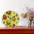 thumbnail image 2 of Wall Clock 10 Inch Silent Non-Ticking 8 Fruit Apples Battery Operated Rustic Retro for Living Room Home Kitchen Bathroom, 2 of 7