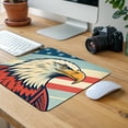 thumbnail image 5 of Retro Bald Eagle Patriotic USA United States Of America Mouse Pad Low Profile Gaming Mat, 5 of 7