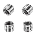 thumbnail image 1 of Uxcell 4 Pcs Écrous de Réduction de Filetage en Acier Inoxydable 316, M10x1.5 Mâle à M8x1.25 Femelle 8mm Long Écrou de Réparation Métrique Adaptateurs Filetés Réducteur de Manchon Attache de Conversion, 1 of 7