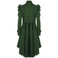 thumbnail image 1 of BKQCNKM Manteaux d'Hiver pour Femmes Manteau de Ski Femme Manteau Long Vintage pour Femmes Pardessus Gothique Veste Rétro pour Dames Manteaux d'Hiver pour Femmes, Vert TG, 1 of 2