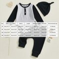 thumbnail image 4 of HCNTES Baby Boy Clothes Fall Winter Outfit Long Sleeve Solid Romper Pants Set 0 3 6 9 12 18 Months, 4 of 5