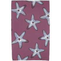 Simply Daisy 30" x 60" Soft Starfish Geometric Print Beach Towel