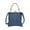 Blue, variant on Antqov Small Leather Satchel Sling Bag for Women, Tote Shoulder Bag Handmade Cowboy Patchwork Crossbody Bag Purse Handle Bag for Outdoor Travel Office Hiking Supplies Gifts