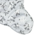 thumbnail image 5 of Northlight 19 White and Silver Sequin Snowflake Christmas Stocking, 5 of 6