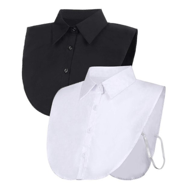 2-pack Fake Collar Detachable Blouse Dickey Collar Half Shirts False Collar For Women Favors