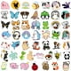 thumbnail image 1 of Pegatinas de animales de dibujos animados para niños y adolescentes, 50 piezas, nevera, papelería, álbum de recortes, pegatina de Graffiti, 1 of 4