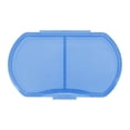 thumbnail image 1 of Ofertas Únicas 1 Pc Estuche para Pastillas 2 Compartimentos Caja de Pastillas Mini Portátil Clara Azul, 1 of 6