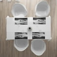 thumbnail image 3 of Ambesonne Grey Place Mats Set of 4, Wooden Boat on Beach Dusk, Standard Size, Grey, 3 of 4