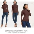 thumbnail image 6 of ANYFIT WEAR Long Sleeve Mock Turtleneck Shirt Stretch Slim Fitted Layer Basic Tee Tops, 6 of 6