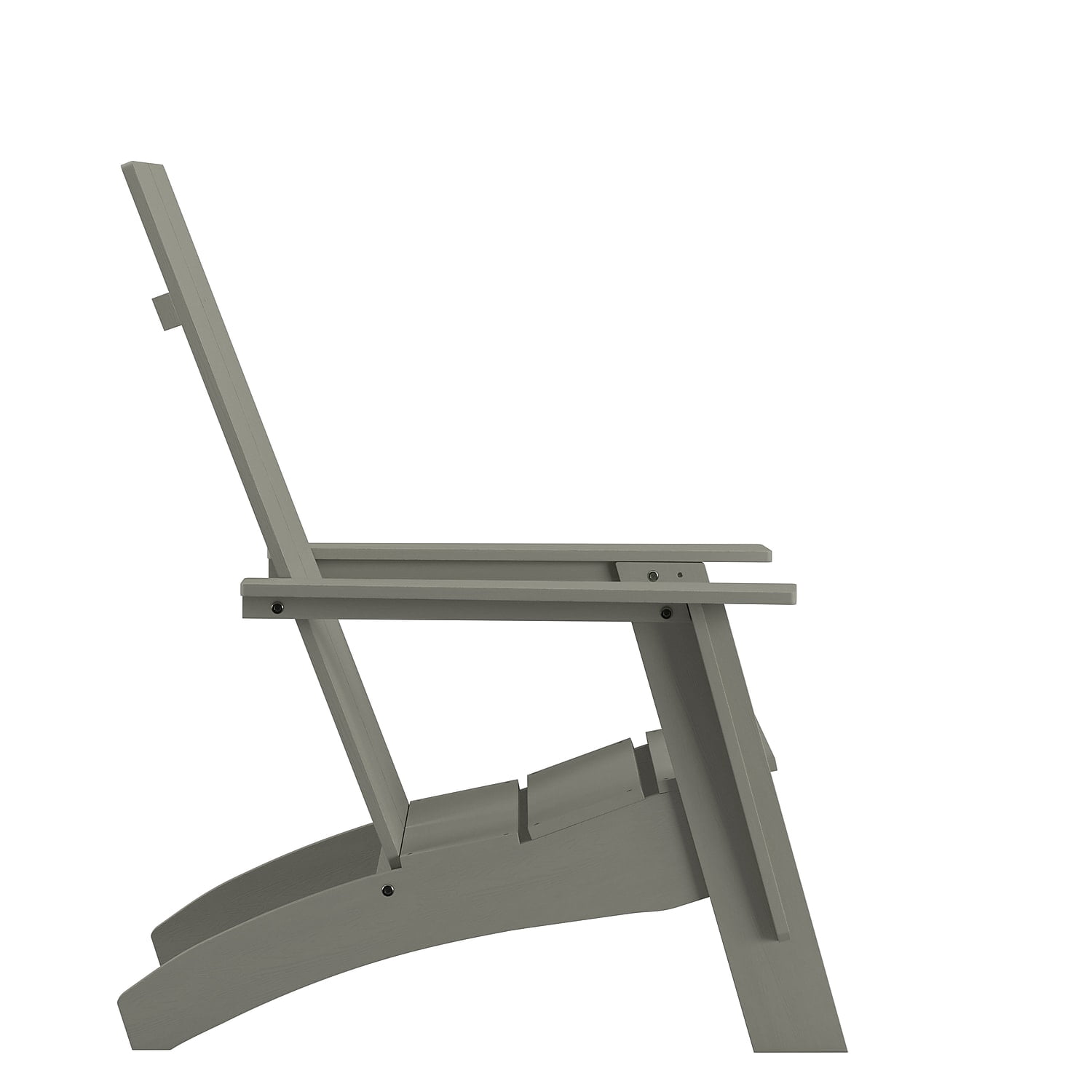 Flash Furniture Sawyer Poly Resin Wood Adirondack Chair - Gray