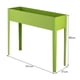 thumbnail image 3 of Costway Maceta Elevada de Metal 101 x 31 x 80 cm con 2 Hoyos de Drenaje para Fruta Verdura Flores Verde, 3 of 7