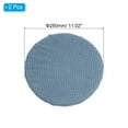 thumbnail image 2 of Cubiertas de taburete de bar redondas Uxcell de 11", Cubierta de cojín elástica lavable para cocina y sala de estar color azul cielo, 2 of 7