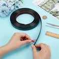 thumbnail image 6 of QZS Flexible Corner Protector,0.8x118In Durable Black Waterproof Wall Tile,Portable Adhesive Moulding Trim for Home,Office,Countertop,1pack, 6 of 6