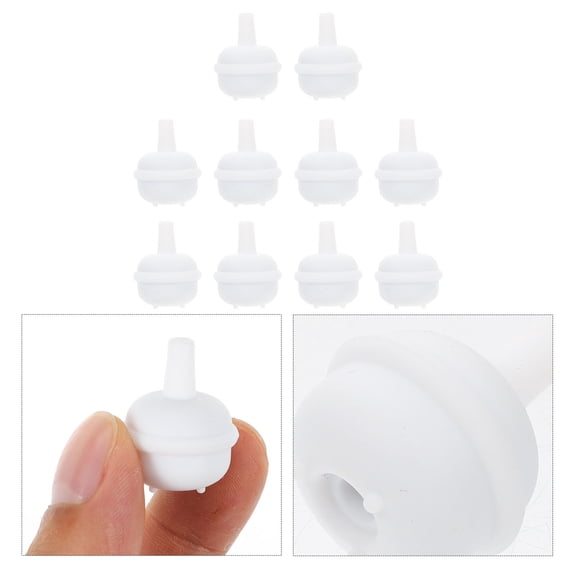 PBPBOX 10Pcs for Milk Bottle White Silicone Replacement Feeding Accessories