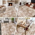 thumbnail image 5 of Brown Coastal Area Rugs 8'x10', Washable Small Throw Rugs for Living Room Patio, Summer Beach Nautical Starfish Coral Vintage Indoor Outdoor Rug Non-Slip Low Pile Carpet Runner Reversible Floor Mats, 5 of 8