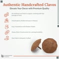 thumbnail image 2 of 50 Pack 1.5 Inch Rusted Finish Decorative Door Nail Clavos By Borderland Rustic Hardware, 2 of 6