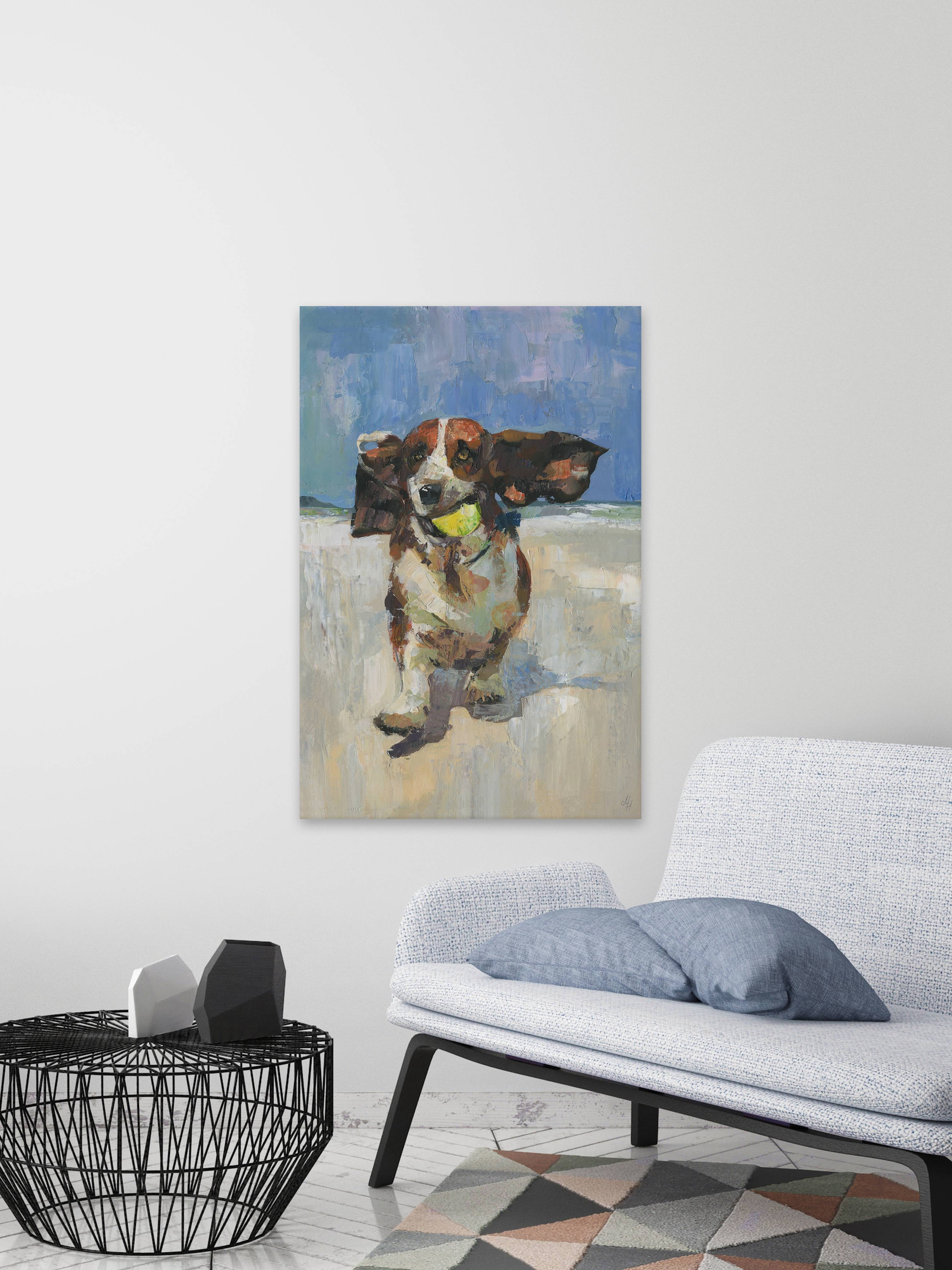 Marmont Hill Get That Ball Canvas Wall Art