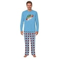 thumbnail image 3 of Family Matching Christmas Bowling Pajama Set, Light Blue Festive Bowling Pin with Red Ball Pattern, 3 of 7