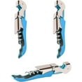 thumbnail image 1 of Professional Waiter Corkscrew Wine Openers Set (2 PCS),Upgraded With Heavy Duty Stainless Steel Hinges Wine Key for Restaurant Waiters, Sommelier, Bartenders (Blue 2 Packs), 1 of 5