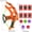 Orange, variant on Slingshot Target Sticky Ball Bow Target Montessori Educational Toy Arrow Set Throw Sport Outdoor Fidget Game,Orange