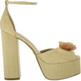 thumbnail image 6 of Sam Edelman Kori Flora Pistachio Ankle Strap Peep Toe Dress Block Heeled Sandals (Pistachio, 8), 6 of 6