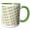 Green/White, variant on 3drose, Pretty Pastel Iridescent Easter Egg Pattern, 15oz Mug