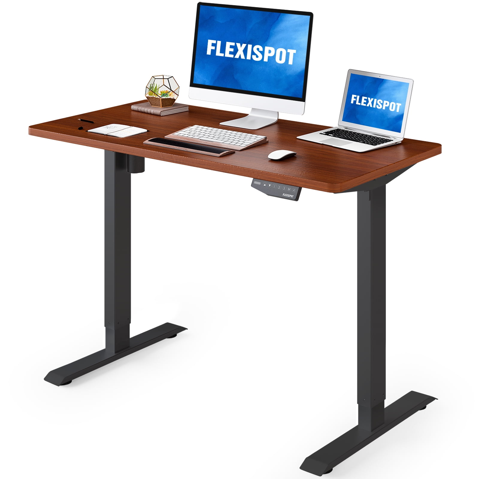 Height Adjustable Workstation Details about   USED VIVO White 44"x 24" Electric Sit Stand Desk 