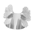 thumbnail image 2 of Brazalete ancho Yinane Aleación Flor Estilo Minimalista Ajustable Hecho a Mano, 2 of 8