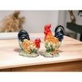 thumbnail image 2 of The Happy Farm Ceramic Rooster Salt and Pepper Shakers 5 Inch Gift, 2 of 3