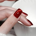 thumbnail image 5 of RAGUPEL Press on Nails Short,Brightening Color Effect Almond Nail Tips,Long Lasting Vibrant Finish Extra Short Press On Nails,Blue, 5 of 7