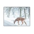 thumbnail image 3 of CADecor Christmas Deer Street Snow Winter Nature Animal Throw Blanket Bed Sofa Blanket 58x80 inches, 3 of 3