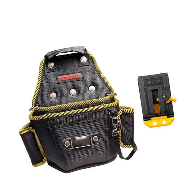 Bolsa organizadora de cintura para herramientas de electricista, portátil, multifunción, almacenamiento rápido 24 cm