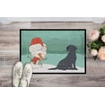 thumbnail image 2 of Carolines Treasures CK2047JMAT Tapis Intérieur Ou Extérieur 24 x 36 Po. Labrador Noir Snowman Noël, 2 of 4