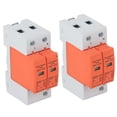thumbnail image 1 of Protection Arrester Device, 2Pcs Voltage SPD Surge Protective Devices Rail Installation PC Flame Retardant AC  For Electrical Appliances For Home For House 20kA Imaximum,40kA, 1 of 8